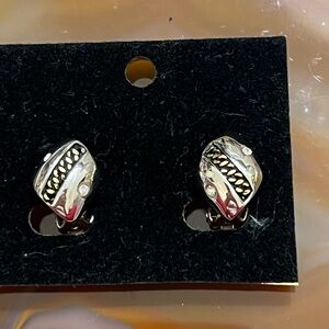 Elegant Silver and Gold Earrings